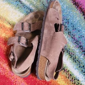 Birkenstock Tan Suede Sandals Womens 38/8
